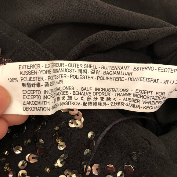 SOLD Zara Sequin V front & Back Tank Top EUC - Picture 7 of 7